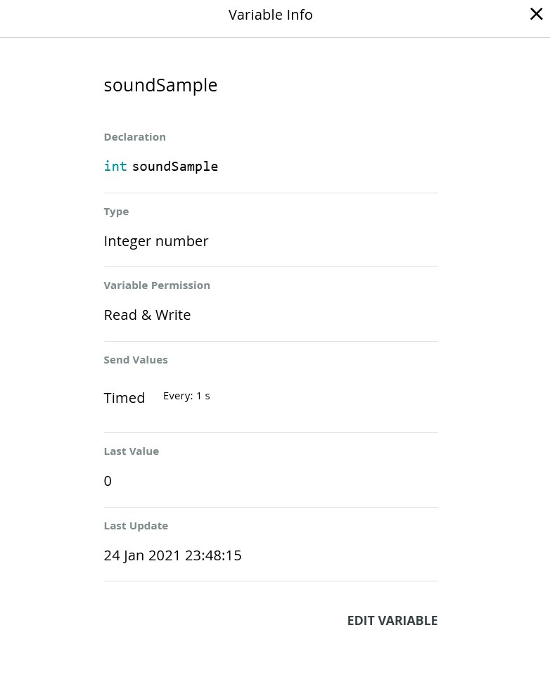Sound Sample Variable