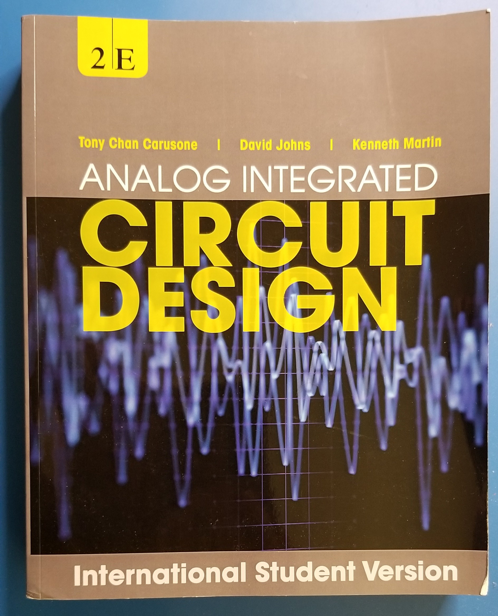 Analog Integrated Circuit Design